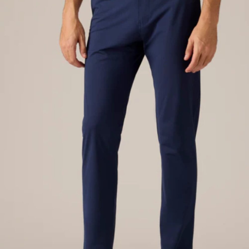 RHONE Commuter Pant Classic - Navy Blue Athletic Dress Pants